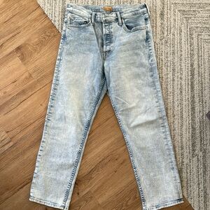 MOTHER denim light straight leg jeans Tomcat
